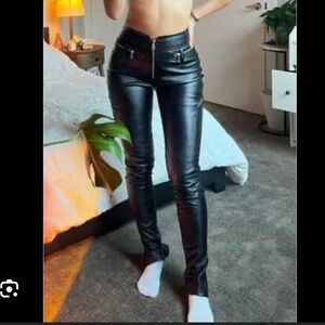 tigermist white leather pants